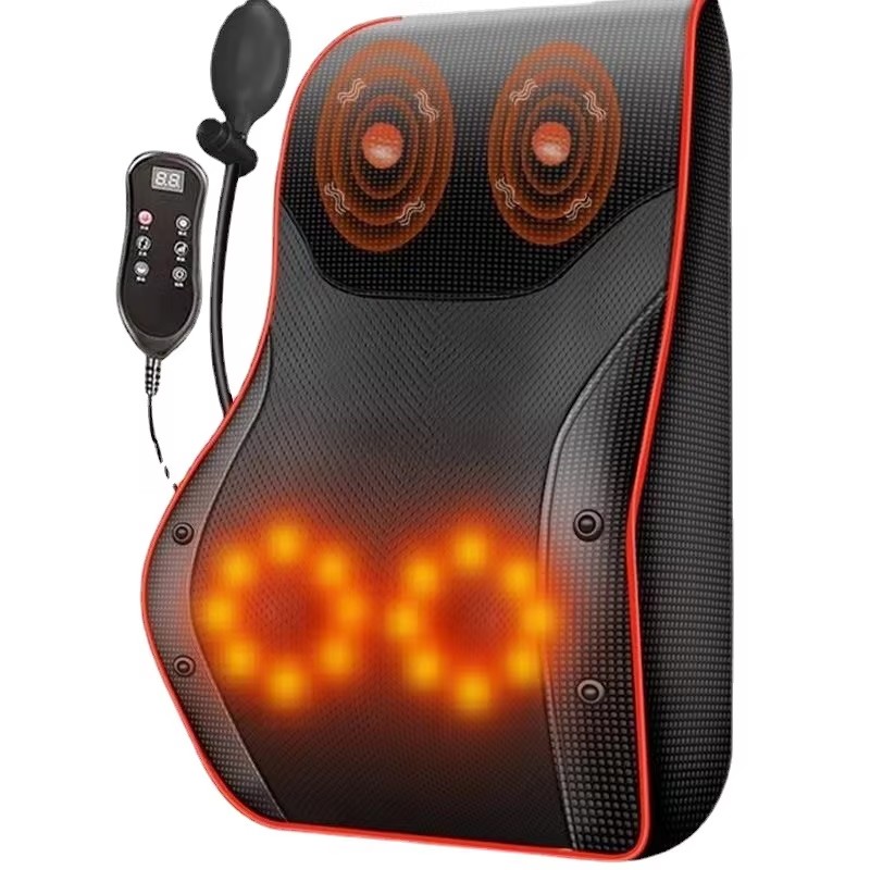 Electric Shiatsu Neck Massage Pillow with Timing Function - Deep Tissue Pain Relief