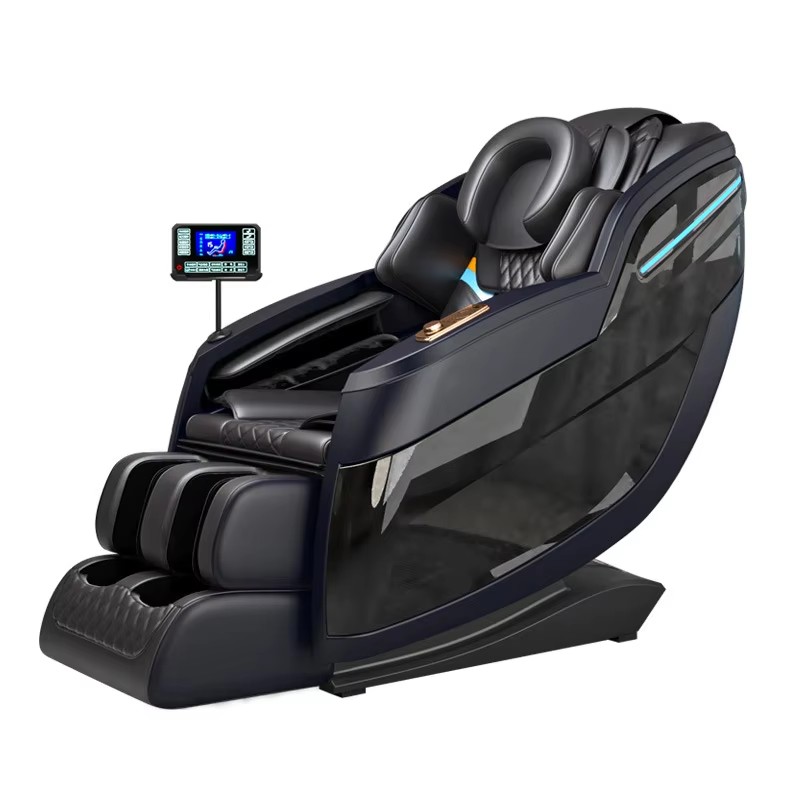 OEM Zero Gravity PU Leather Leisure Foldable Body Massage Chair with Musical Function and Automatic Kneading