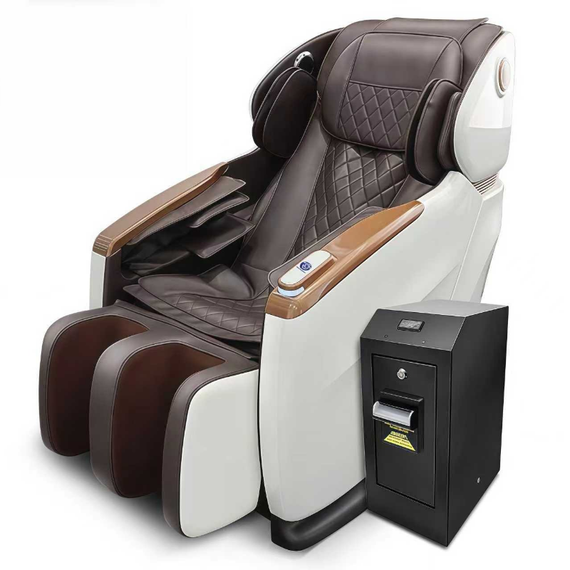 Shared Commercial Use QR Code Scanning Coin and Banknote Automatic 4D Zero Gravity SL Dual Track Massage Chair