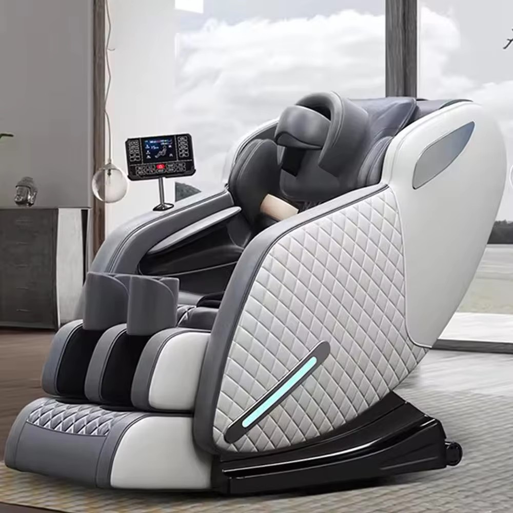 4D Air Ball Squeeze Foot Massage Chair with Voice Control for Medical-Grade Wellness Therapy