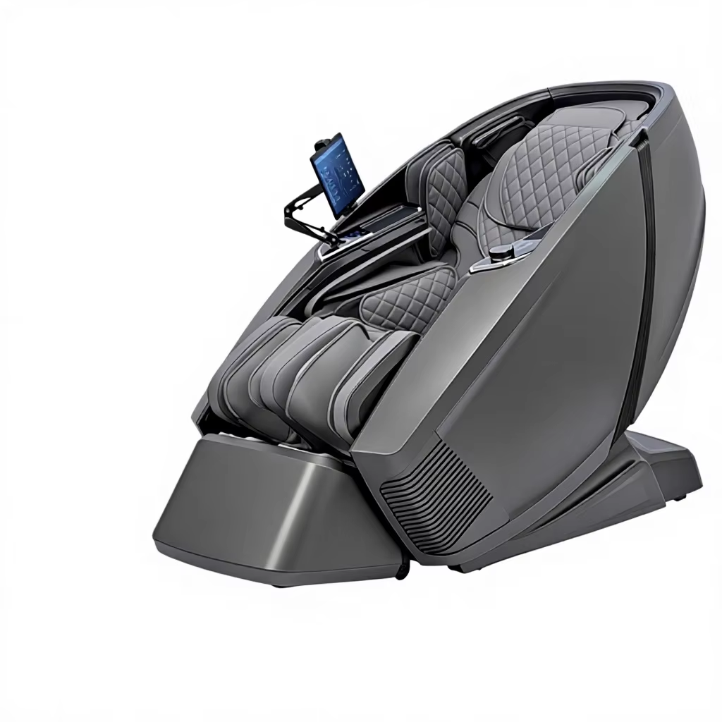 Full Body Space Capsule Zero Gravity Massage Chair, Multi-Functional Smart Electric Recliner with Foot Pedal Massage & Bluetooth Music for Home Use